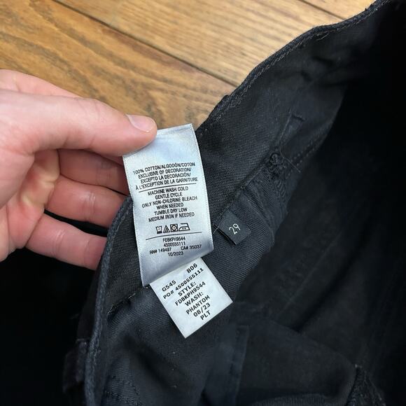 Favorite Daughter The Masha Phantom Super High Rise Wide Leg Black Jeans 29x26 - Picture 5 of 8